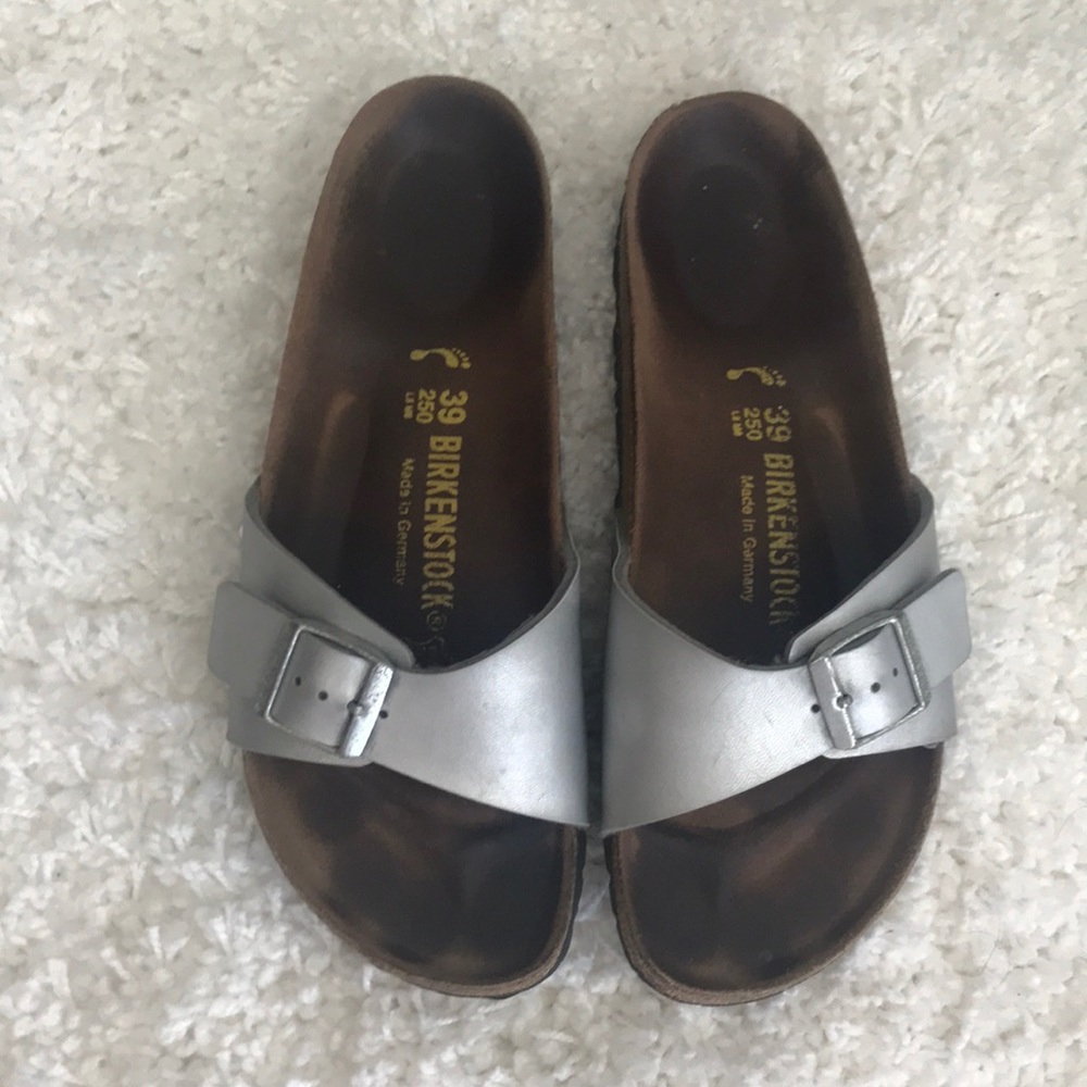 Silver Madrid Birkenstock’s